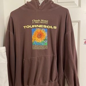 pac sun brown tournesols hoodie